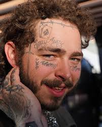 What does his face look like? Post Malone Face Tattoos Explained 2021 At Tattoo Api Ufc Com