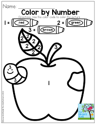 Color By Number Rakam Tan Auml Plusmn Ma Kindergarten Worksheets Preschool Preschool Apple Theme Preschool Worksheets Preschool Activities