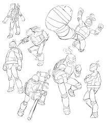 Coloring pages featuring paw patrol, shimmer and shine, blaze, teenage mutant ninja turtles, spongebob, and more. Tmnt Coloring Pages Az Coloring Pages Tmnt Artwork Sketches Tmnt