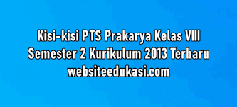 Soal pkn kelas 7 semester 2. Kisi Kisi Pts Prakarya Kelas 8 Semester 2 K13 Tahun 2020 Websiteedukasi Com
