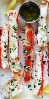 Garlic Lemon Butter Crab Legs Crazy Delicious King Crab Legs In Garlic Herb And Lemon Butter This Crab Legs Recipe Is So Good Crab Legs Recipe Recipes Food