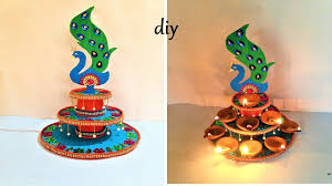 Diya Stand Making With Cardboard Diwali Special Diy Best Out Of Waste Diy Diwali Decorations Diwali Diy Diwali Diya Decoration