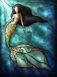 The Mermaid By Mandy Manzano Mermaid Art Art Mermaid Throw Pillows