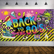 All of these 80s decorations really take me back to such a simpler time in life. 80 S Party Decorations Extra Large Fabric Back To The 80 S Hip Hop Sign Party Banner Photo Booth Backdrop Background Wall Decorating Kit For 80 S Party Supplies 70 8 X 43 3 Inch Amazon Com Au