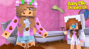 Baby Ellie Pranks Her Mom Minecraft Little Kelly Youtube