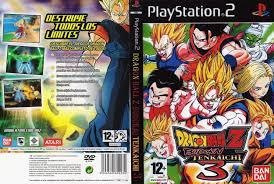 Capa Do Dragon Ball Z Budokai Tenkaichi 3 Dragon Ball Z Tenkaichi 3 Ps2 Dragones Dragon Ball Z Juegos