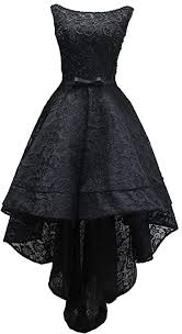 Amazon Com Rongstore Women S Sleeveless Beaded High Low Prom Dress Lace Evening Gown Black Us16 Clot High Low Prom Dresses Fashion Dresses Lace Evening Gowns