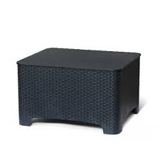 Fortuna outdoor aluminum coffee table, brown by lexmod (1) sale. Coffee Table Storage Box Cushions For Garden Lounge Sets Outdoor Raffaello