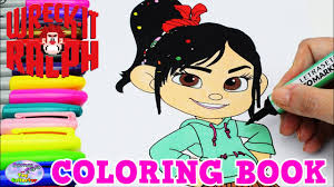 Wreck it ralph coloring book: Disney Coloring Book Vanellope Wreck It Ralph Episode Surprise Egg And Toy Collector Setc Youtube