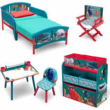 Disney Finding Dory Room In A Box With Bonus Chair Bedroom Set Kids Bed Desk Box Disney Toddler Bedroom Sets Girls Furniture Kids Furniture
