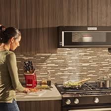 Kitchenaid Four A Micro Ondes A Hotte Integree 1 1 Pi 1000 W Inox Noir Ykmls311hbs Rona
