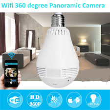 comprar 1080 p hd 2mp panoramica lampada luz da camera ip sem fio wi fi fisheye baby monitor mini la wireless security cameras surveillance camera light camera