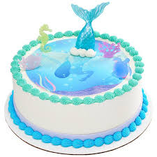 A great selection of online electronics, baby, video games & much more. Mystical Mermaid Decoset With Roundedible Cake Topper Image Background Walmart Com Walmart Com