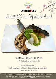 Grilled fish collars hunter, angler, gardener, cook. Must Try Sushi House Citrine Hub Sunway Iskandar Facebook