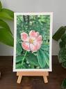 Mini Alberta Rose Painting, Floral House Decor, Summer Theme Gift ...