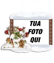 Una cornice adatta aumenta il valore di ogni foto. Cornice Per Foto Con Bordo Neve E Un Pupazzo Di Neve Metti La Tua Foto Fotoeffetti