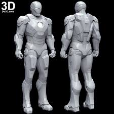 Iron man just is not himself without his signature mask. 3d Printable Model Mark Vii Tony Stark Armor Mk 7 Suit From Iron Man 3 2013 Print File Format Stl Do3d Portfolio