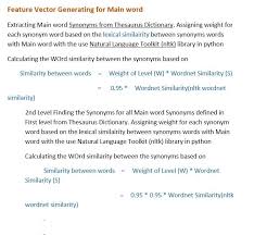 Synonym for first of all. Semantic Feature Generation For Words By Naga Kiran Datadriveninvestor