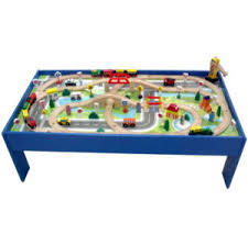 Purchase the wooden train table sets and enjoy all the thrills and spills of slot racing. China 100pc Wooden Rail Way Table Train Set China Wooden Train Set And Train Set Price