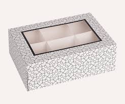 Our boxes come with a clear cellophane window, velcro lid closure and color coordinating rope handle. Die Cut Windowed Gift Packaging Anycustombox