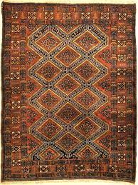 Nuloom paisley verona vintage persian runner rug 2' 8 x 12' blue. Antique Persian Afshar Rug Featuring Diamonds Pattern