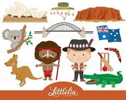 Australia Clipart Aussie Clipart 16031 Etsy Clip Art Digital Clip Art Australia