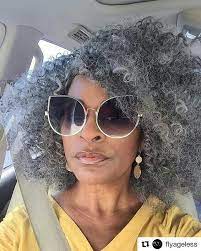 Come Thru Ma Am Come All The Way Thru Naturallygraynaturallyslay Naturalgrayhair Grayncurly Si Natural Hair Styles Gray Hair Beauty Natural Gray Hair