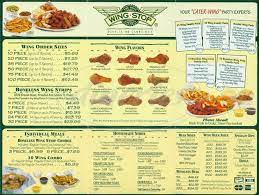 Wing Stop Menu Menu For Wing Stop West Side Las Vegas Chicken Wing Recipes Wingstop Wing Recipes