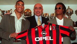 Plantilla del milan temporada 1995/1996. Davids Signed Match Worn Milan Shirt 1996 97 Serie A Charitystars