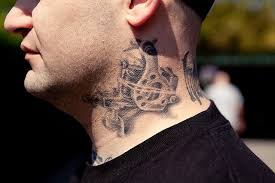 Tattoo Gun Neck Tattoo