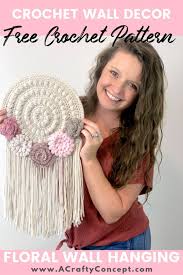 I've been obsessed with yarn wall hangings and decided to create my own custom modern boho yarn wall hanging. How To Make An Easy Crochet Tapestry Quick And Free Pattern