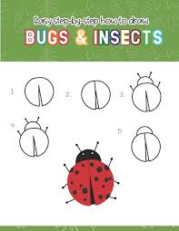 If kids like it, have a try following the steps below. Easy Step By Step How To Draw Insects And Bugs Fun For Boys And Girls Draw Caterpillar Moth Grasshopper Ladybug And Many More Animals Teaching Little Hands Press 9781651091739 Amazon Com Books