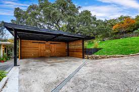 The next best thing is to install a carport. Modern Carport W Planters Modern Garage Austin Von Waterloo Outdoor Design Build Houzz