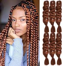 Check spelling or type a new query. Instastyle Afro Box Braiding Hair Crochet Kinkys Twist Medium Auburn Color 30 Premium Kanekalon Fiber 84 Inch X Pression Ultra Jumbo Synthetic Box Braids Crochet Hair 6 Pack 165g Pack Buy Online At Best Price In