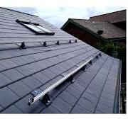 Landscape Renusol mounting for slate roof