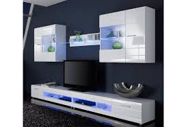 #wohnwand #design #designer #designwohnwand #designerwohnwand #lowboard #tvlowboard #tv #fernseher. Wohnwand 5 Tlg Ab 699 99 2 Hangevitrinen 2 Lowboards Und 1 Wandregal Hochglanz Abgerundete Fronten In Den Led Unterbauleuchte Wohnwand Schrankwand Weiss