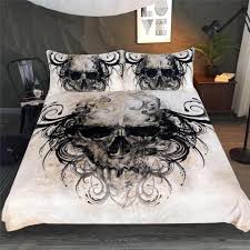 Luxury rustic bedroom set solid wood full queen king cabin. Gothic Skull Bedding Set Skullflow