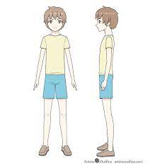 Drawing refrence anime transparent png clipart free download ya. How To Draw An Anime Boy Full Body Step By Step Animeoutline