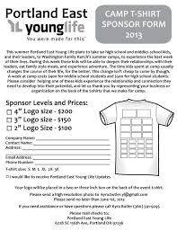 T Shirt Sponsor Form Jpg 2550 3300 Sponsorship Levels Fundraising School Fundraisers
