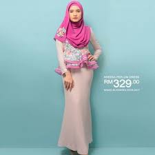 Minaz blooming raya 2017 menampilkan ikon fesyen rozita che wan bersama little princess, aaisyah dhia rana sebagai wajah utama koleksi raya minaz luxe raya edition 2017. Sewa Areesa Peplum Dress Minaz Shopee Malaysia