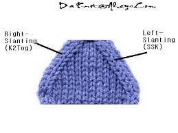 The ssk knitting stitch (slip, slip, knit) is another common way of decreasing the stitch count by one, but unlike k2tog it the ssp knitting decrease is a slightly more awkward decrease to work than ssk. What Is The Difference Between Ssk And Knit Next 2 Stitches Together Quora