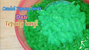 Cara membuat bakso tepung kanji (seblak). Cendol Tepung Beras Dan Tepung Kanji Youtube