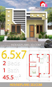 Small House Design 6 5x7 Con Piani Completi Di 2 Camere Da Letto Piani Di Case 3d Small House Small House Design Plans Small House Design House Fence Design