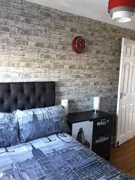Designer Bedding Sets Discount Inspirationofbedlinen Product Id 1802914711 Teenboybed Brick Wallpaper Bedroom Boys Bedroom Grey White Brick Wallpaper Bedroom