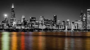 Black And White Chicago Skyline Wall Art Pin By Aaron Mosley On Beautiful Places Chicago Skyline Art Black Backdrops Still Photography
