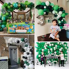 Our three year old feels like a rock star on the field. Toys Games Baby Shower Anniversary Weddings Soccer Party Balloons Pack With Green White Black Latex Balloon Soccer Balloons For Birthday Jungle Theme Party Decorations Ballon Arch Garland Kit Party Supplies