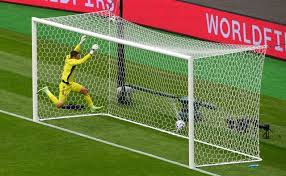 The shocking scenes happened towards the end of the first half of the teams' opening match. W47tc5lrxxj6rm