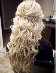 Beach Waves And Half Up Half Down Curly Hair Styles Hair Styles Hair Makeup