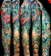Top 43 skyrim tattoo ideas [2021 inspira. Dark Tower By Josh Krstic At Brew City Tattoo In Milwaukee Wi Japanese Sleeve Tattoos Stephen King Tattoos City Tattoo