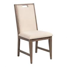 Distressed Wood Hailey Upholstered Dining Chairs Set Of 2 Dining Room Chairs Upholstered Upholstered Dining Chairs Dining Chairs